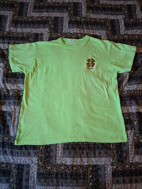 VTG 1980s Made in Canada 4-H Club Canada Green Single Stitch T-Shirt Adult XL